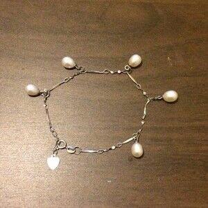 Foot bracelet silver